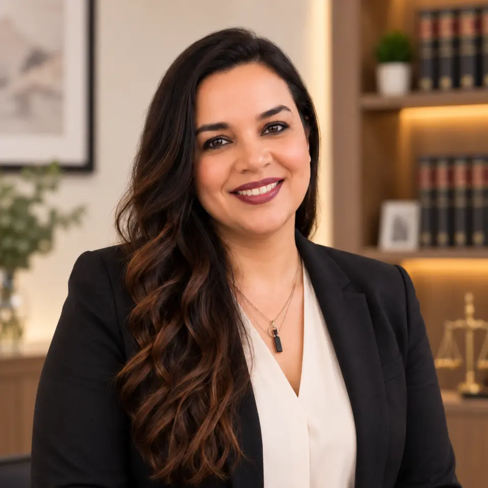 Dra. Mirna Yanel Olea Gómez durante una consulta jurídica en Estudio Jurídico OLEA.